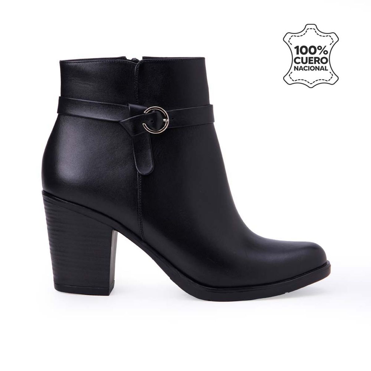 VIALE - Botín Jodhpur Casual LINDA-2518 Negro Viale Cuero
