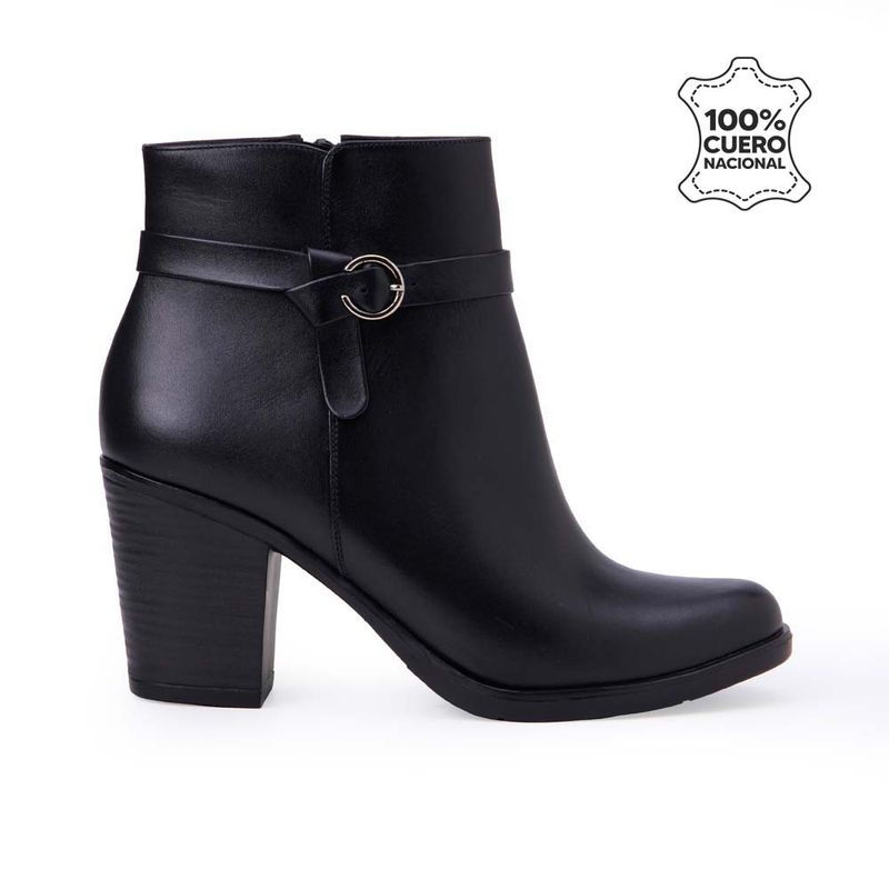 VIALE - Botín Jodhpur Casual LINDA-2518 Negro Viale Cuero