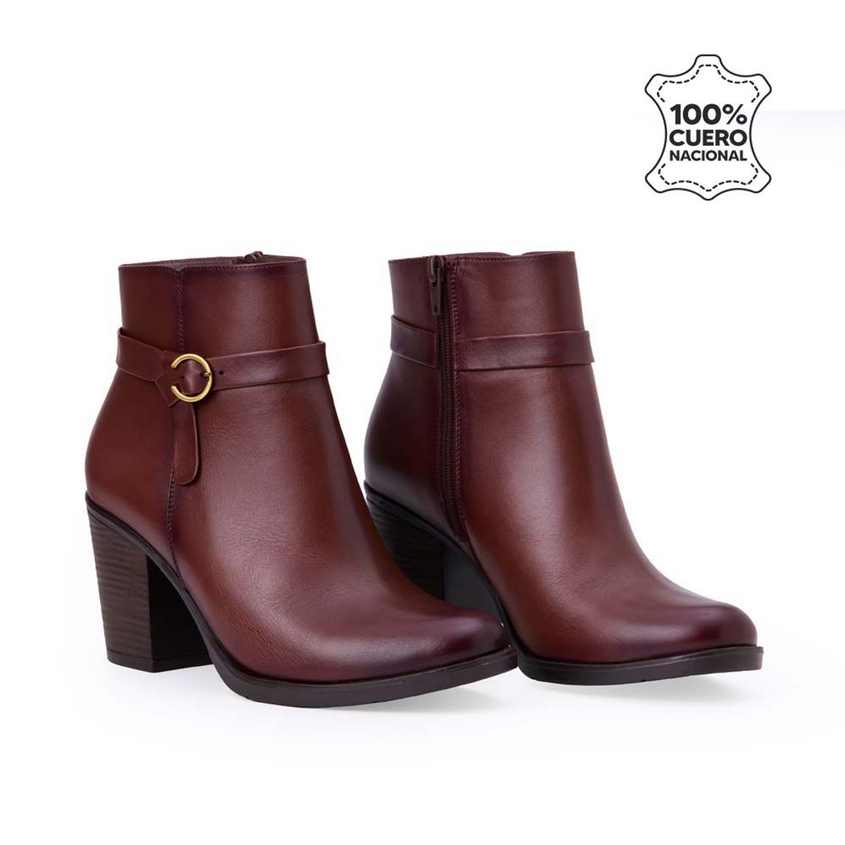 VIALE - Botín Jodhpur Casual LINDA-2518 Canela Viale Cuero