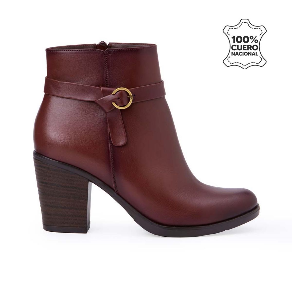 VIALE - Botín Jodhpur Casual LINDA-2518 Canela Viale Cuero