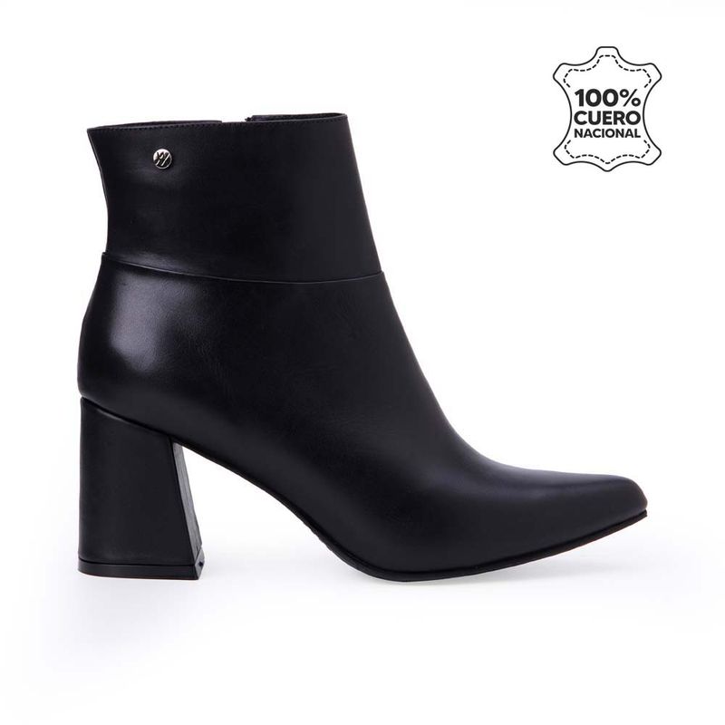 VIALE - Botín Casual RUT-2505 Negro Viale Cuero