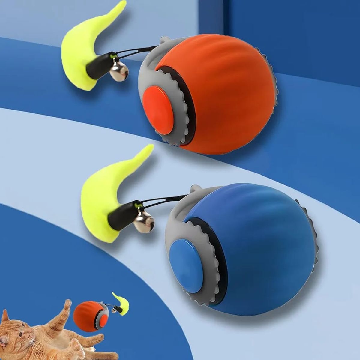 OEM - Juguete interactivo inteligente para gatos SPEEDY TAIL x 2 un