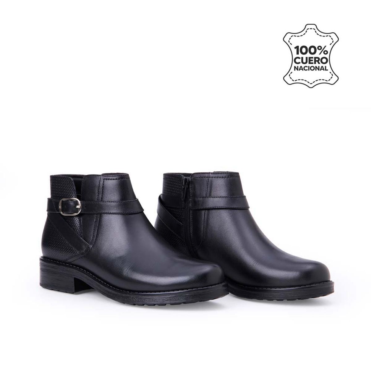 VIALE - Botín Jodhpur Casual SOFI-2544 Negro Viale Cuero