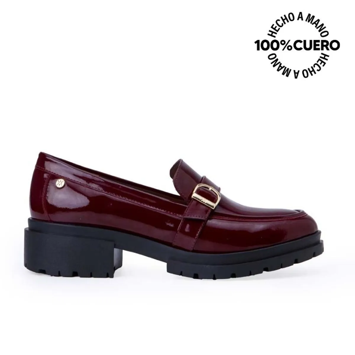 VIALE - Zapato Mocasín Casual TASTE-2510 Cherry Viale Cuero