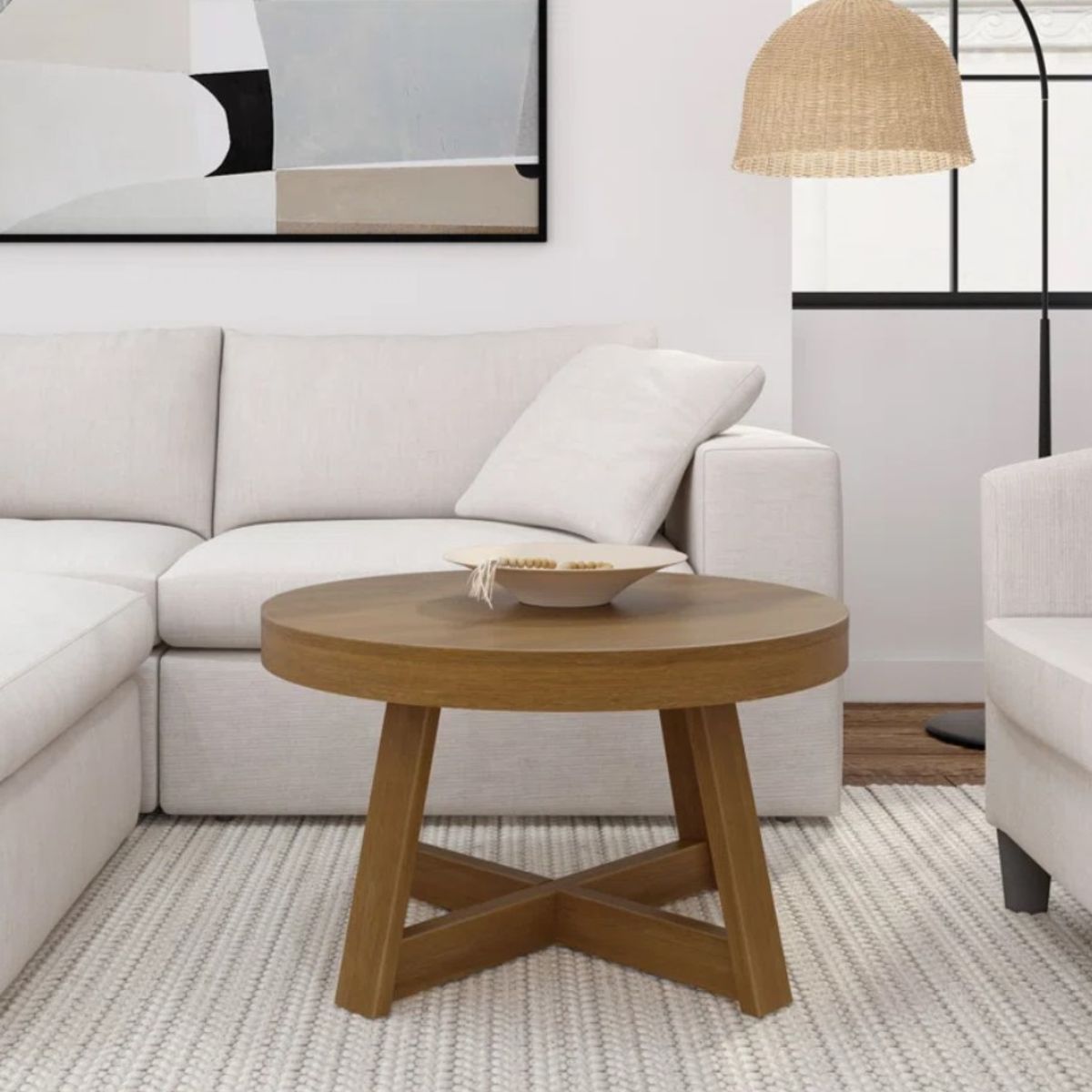 GENERICO - Mesa de centro redonda Leonard Decoban Hogar