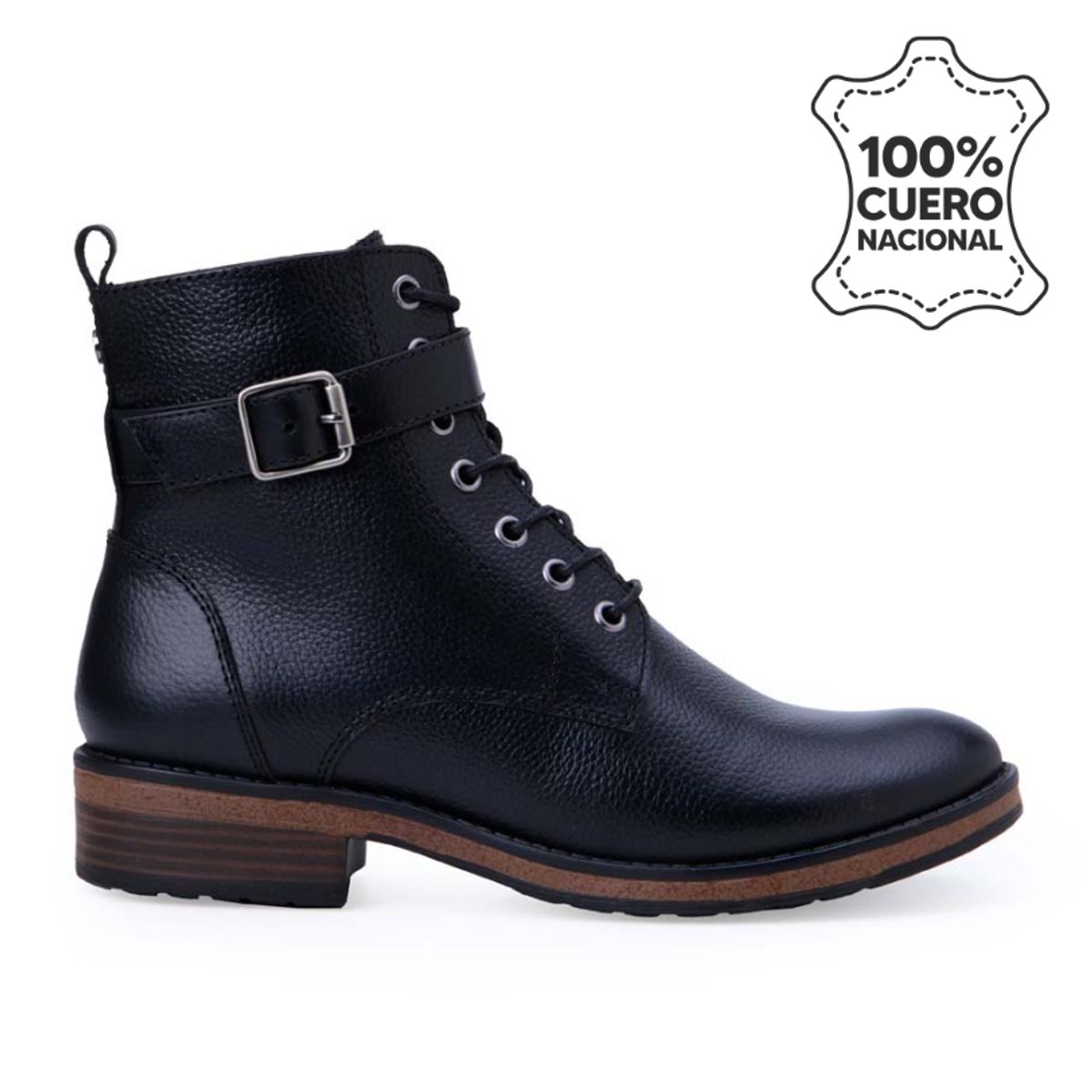 VIALE - Botín Derby Casual RUSSO-2504 Negro Viale Cuero