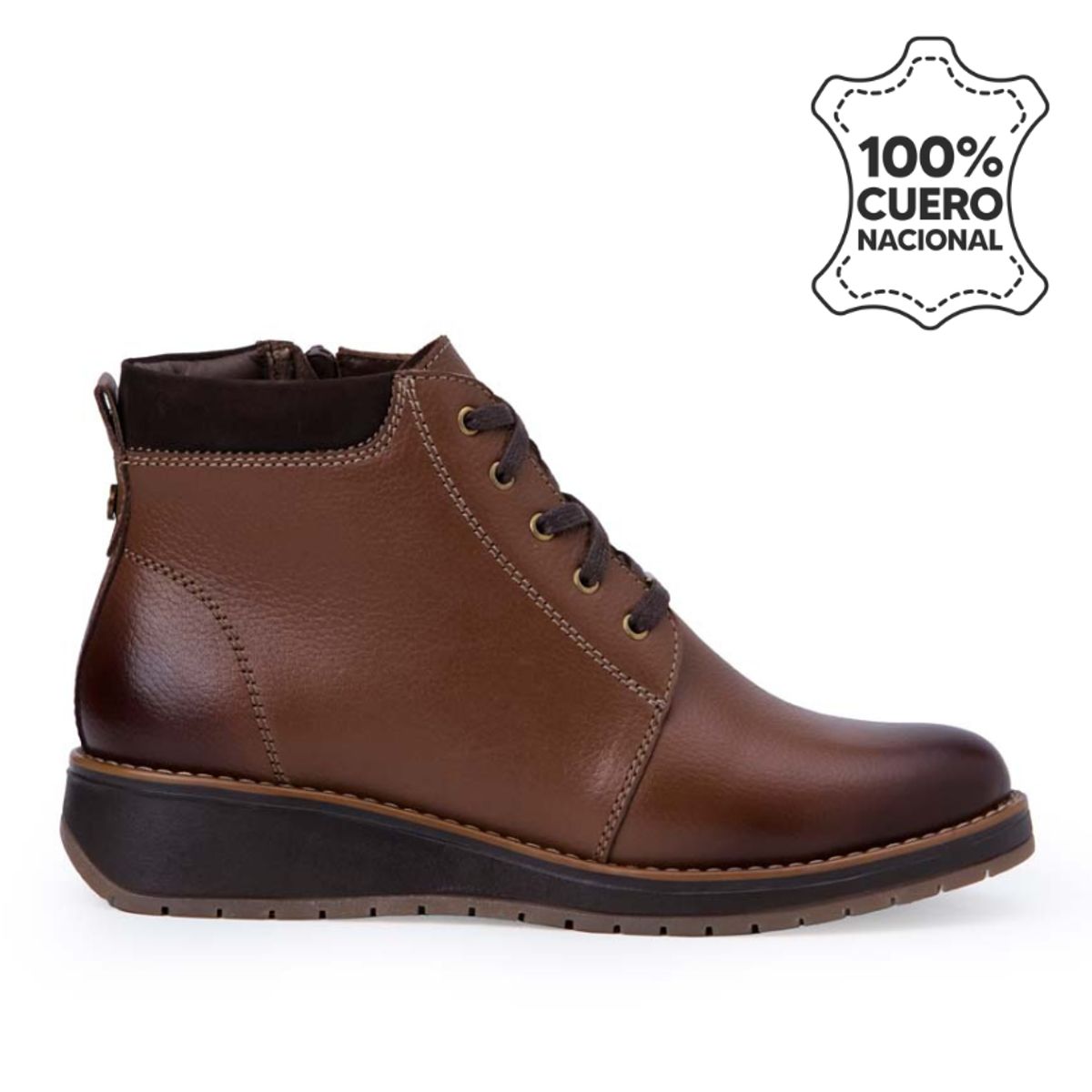 VIALE - Botín Jodhpur Casual RUSSO-2502 Nutria Viale Cuero