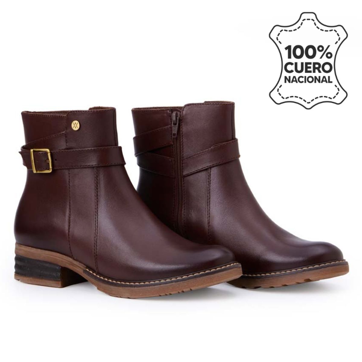 VIALE - Botín Jodhpur Casual RUSSO-2505 Africano Viale Cuero