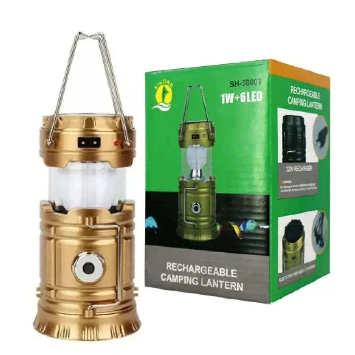 OTTOWARE - Lámpara de Campamento Solar Recargable