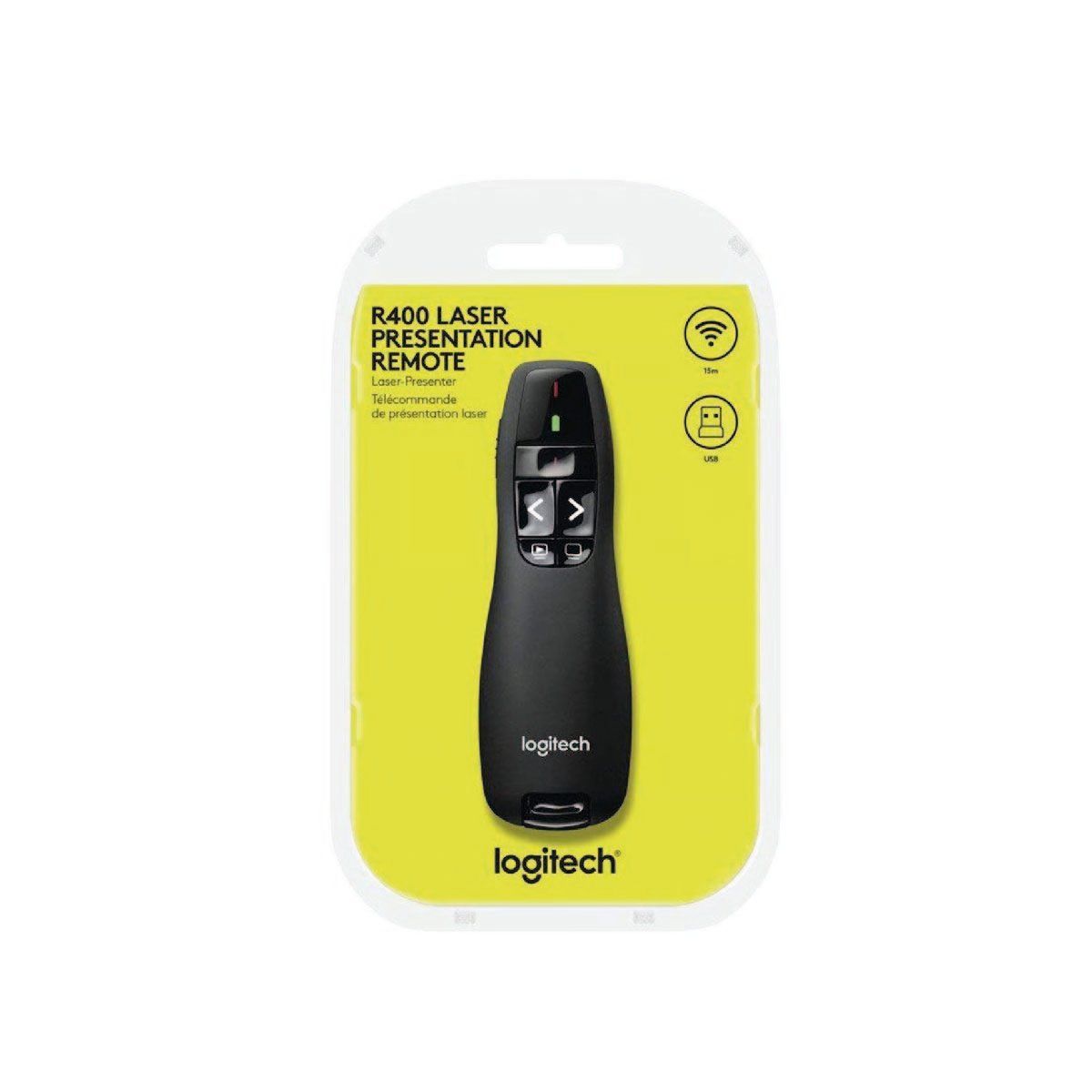LOGITECH - Presentador Logitech R400 Laser rojo Wireless 15M