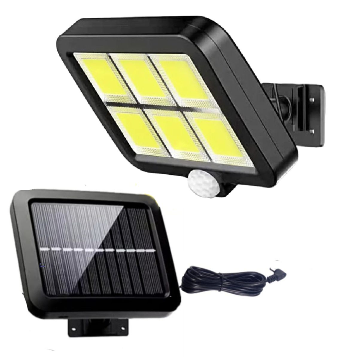 GENERICO - Reflector Lampara para Exteriores con Sensor Luz LED Panel Solar