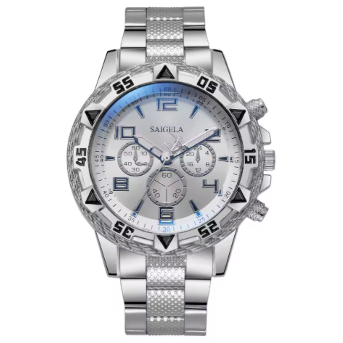 GENERICO - Reloj de Cuarzo  Elegante Acero Inoxidable Plateado