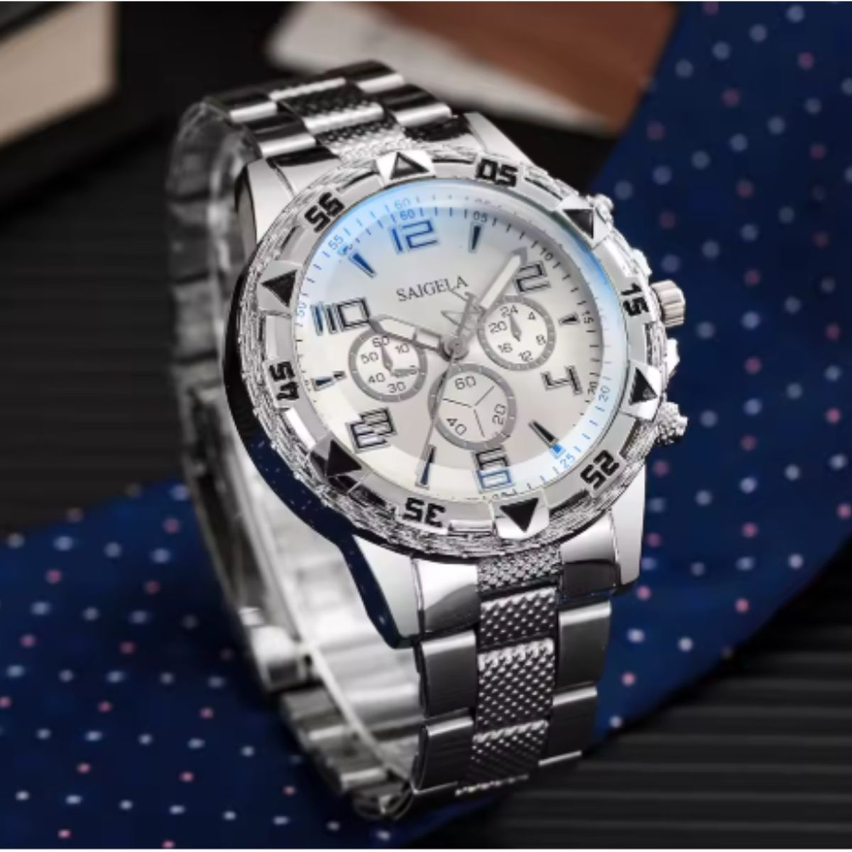 GENERICO - Reloj de Cuarzo  Elegante Acero Inoxidable Plateado