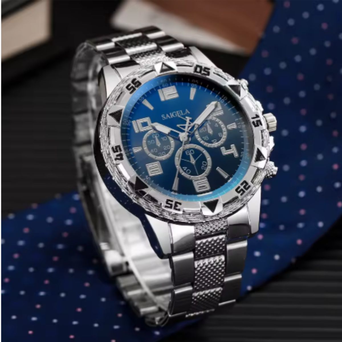 GENERICO - Reloj de Cuarzo  Elegante en Acero Inoxidable Plateado