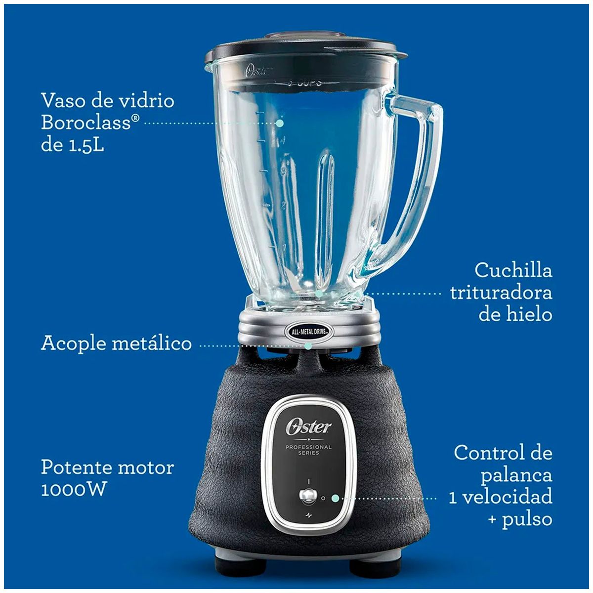 OSTER - Licuadora Oster Serie Pro BLSTBPST - 700Watts + Cuchilla