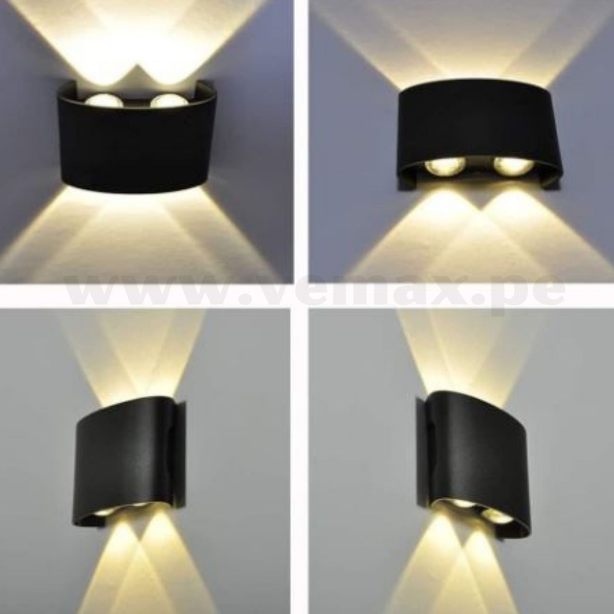 GENERICO - Aplique Black String Luz Cálida