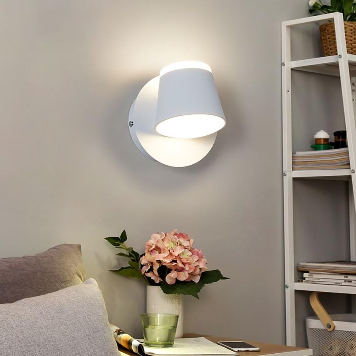 GENERICO - Aplique White Rian-1 Luz Cálida