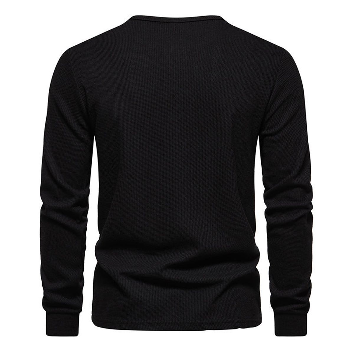 BLWOENS - Polera de manga larga para hombres - Negro