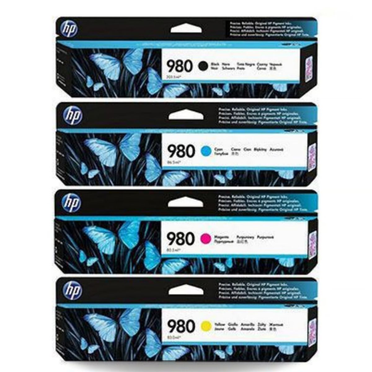 HP - Kit de Tintas HP 980 Original - BLACK, CIAN, MAGENTA, AMARILLO