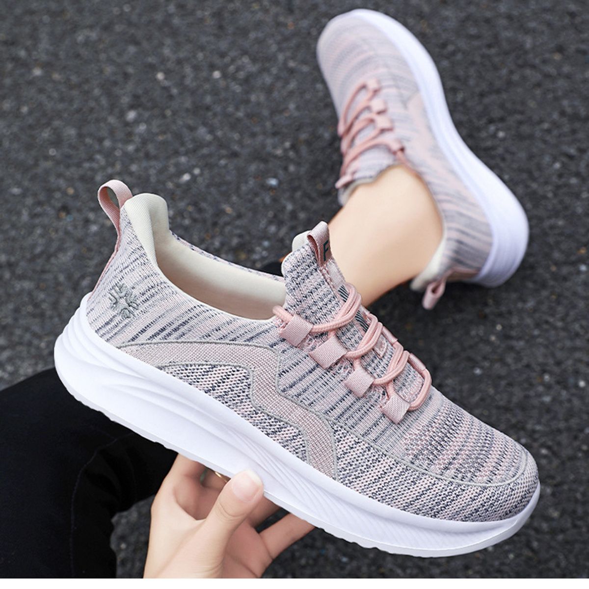 BLWOENS - Zapatos de portivas para mujeres Zapatillas - Rosa