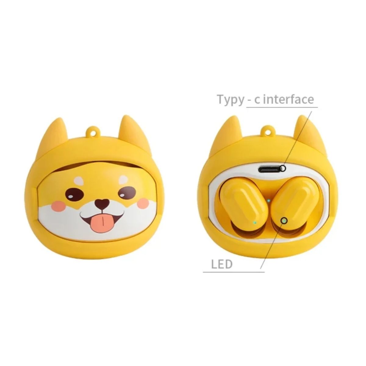 GENERICO - Audífonos In-Ear Emociones Dog Cheems Samzo Bluetooth