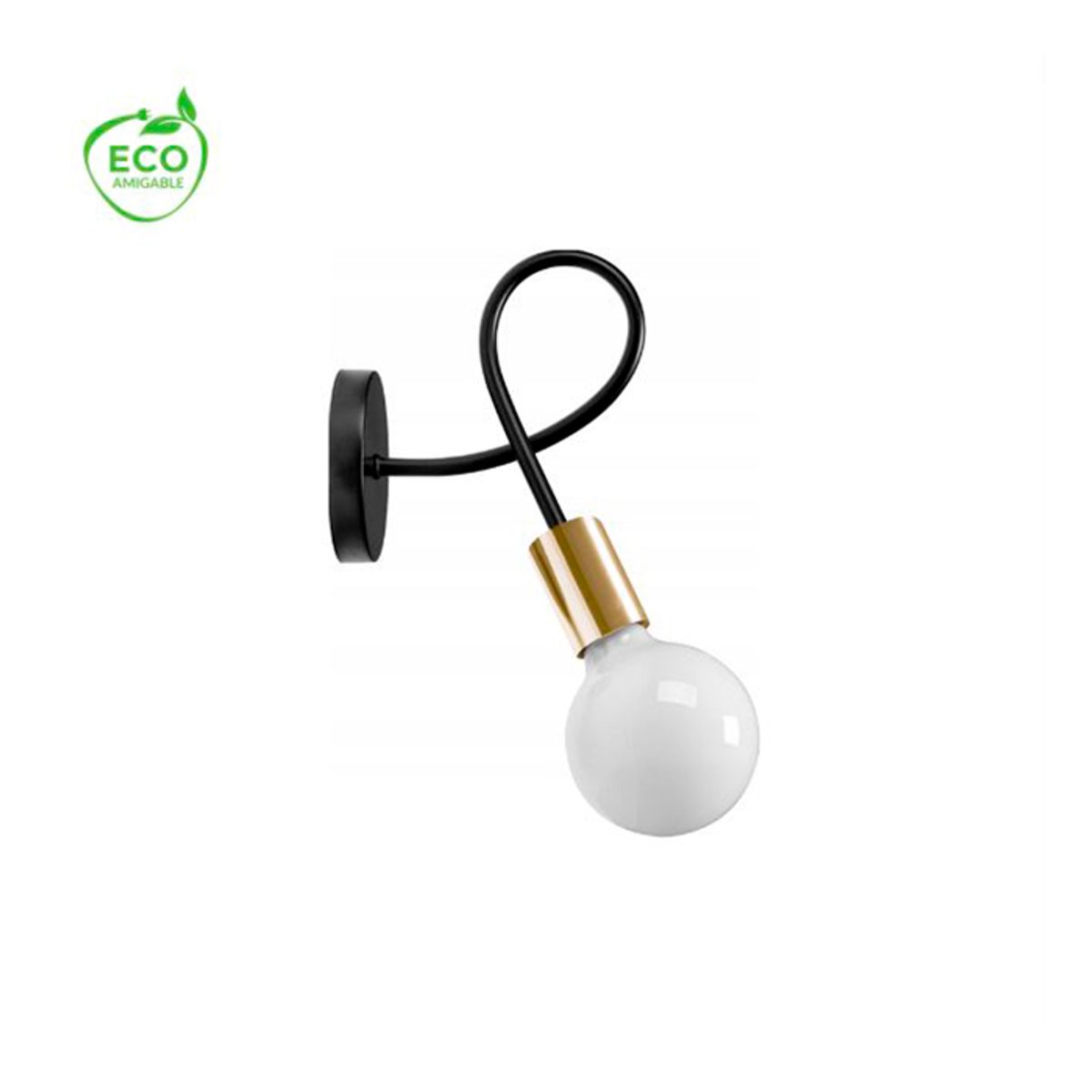 GENERICO - Aplique Bracket Vintage Negro Gold