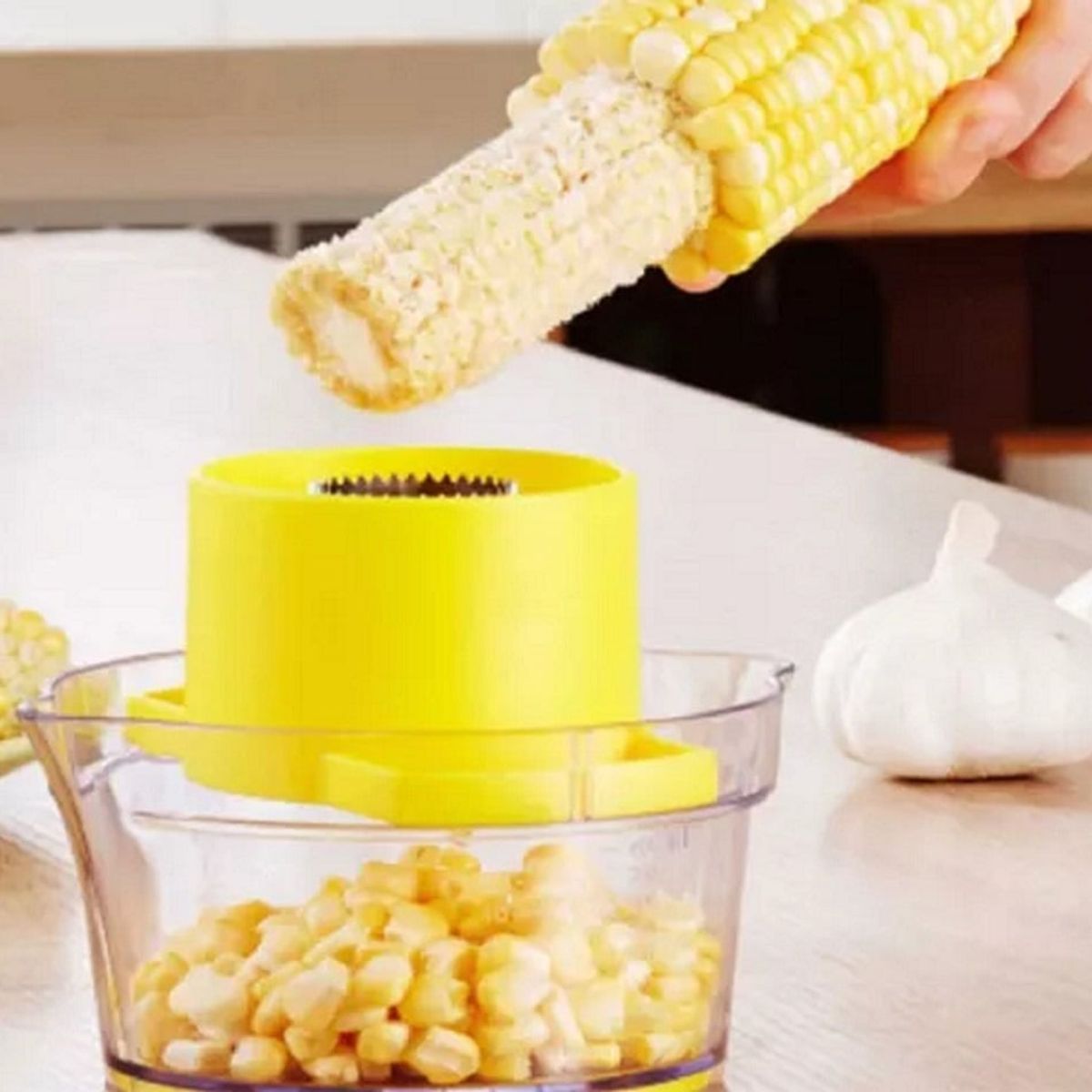 GENERICO - Set x 3 Desgranador pelador de choclo 2 en 1