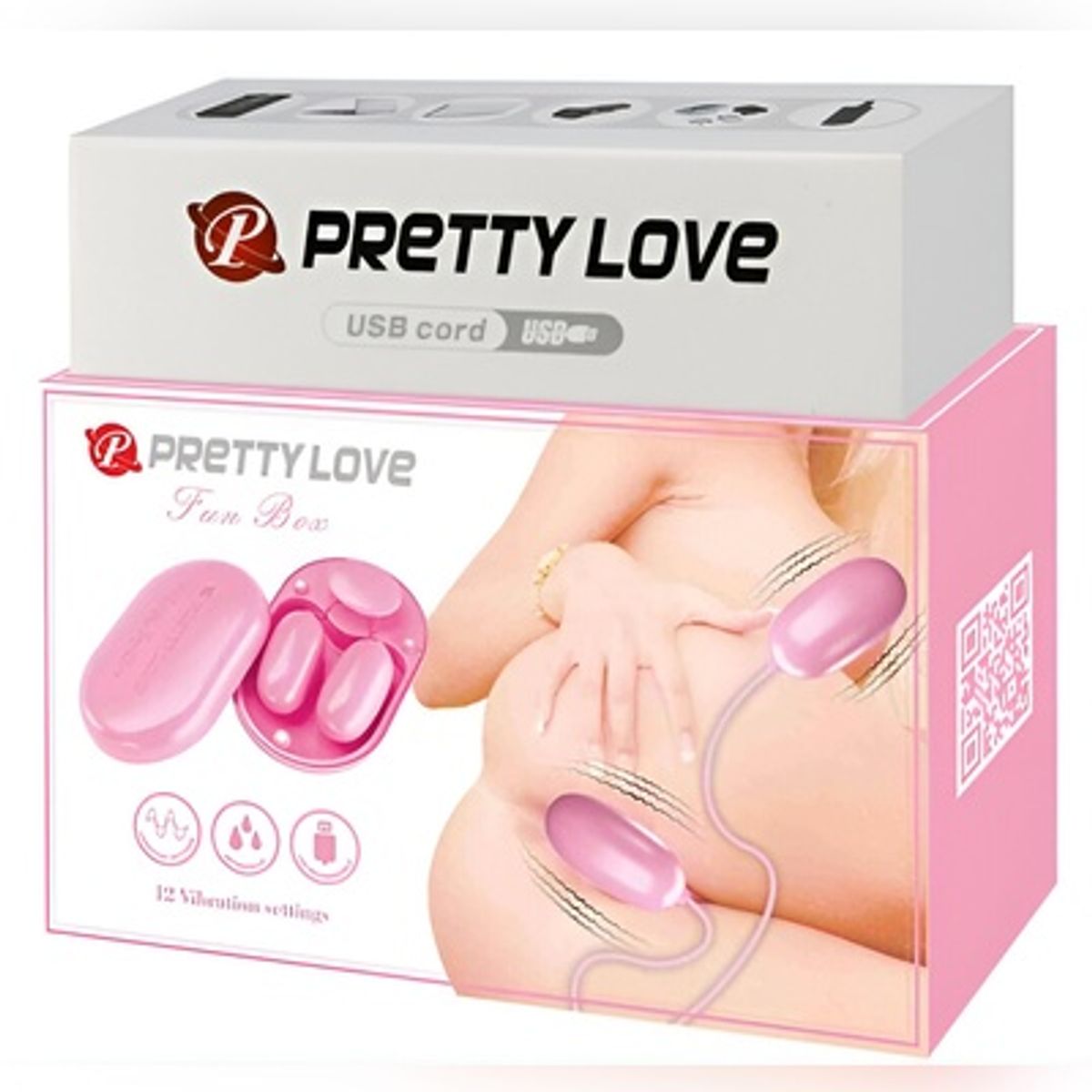 PRETTY LOVE - VIBRADOR ESTIMULADOR  FUN BOX 12 FUNCIONES + REGALO