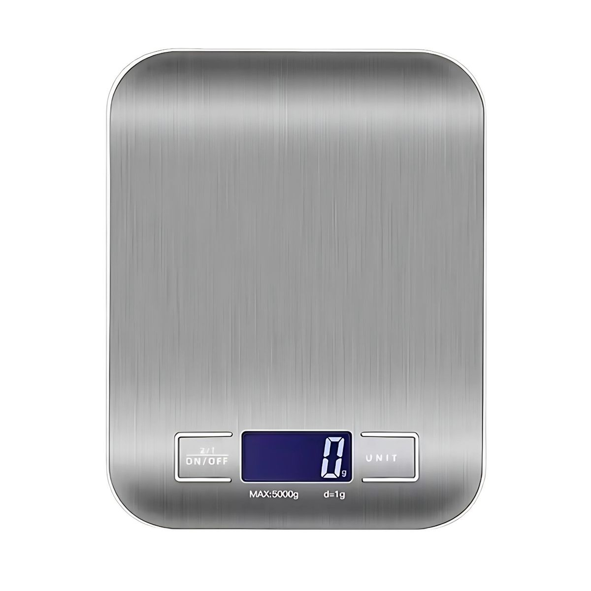 GENERICO - Balanza digital de precisión en acero inoxidable 5 kg