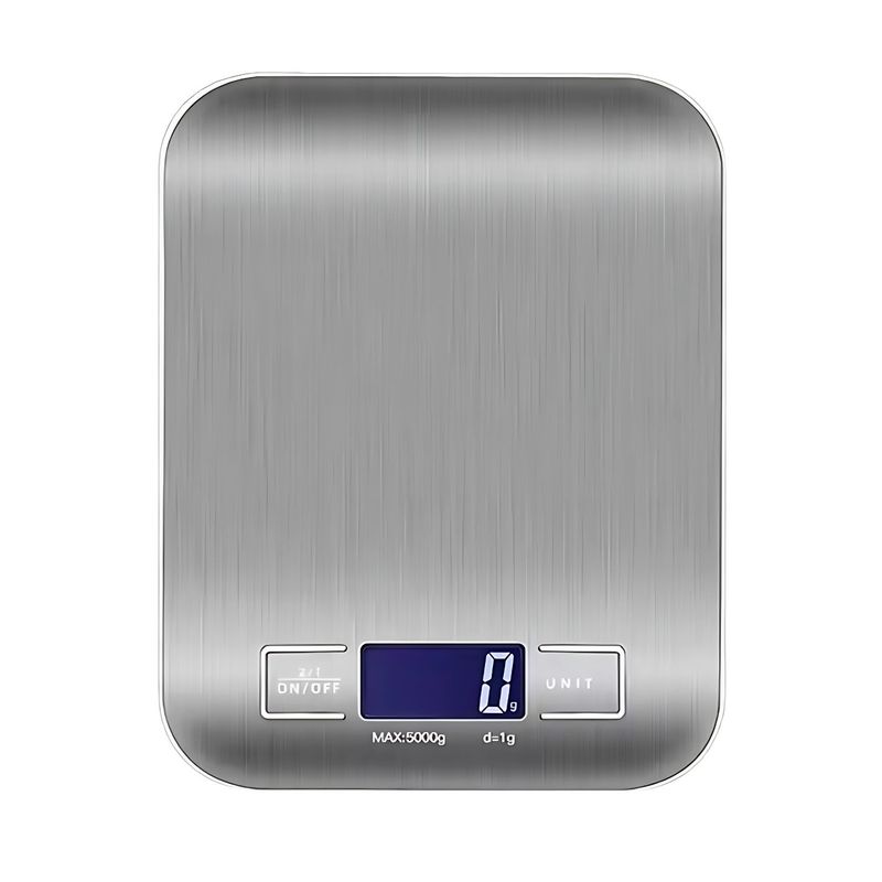 GENERICO - Balanza digital de precisión en acero inoxidable 5 kg