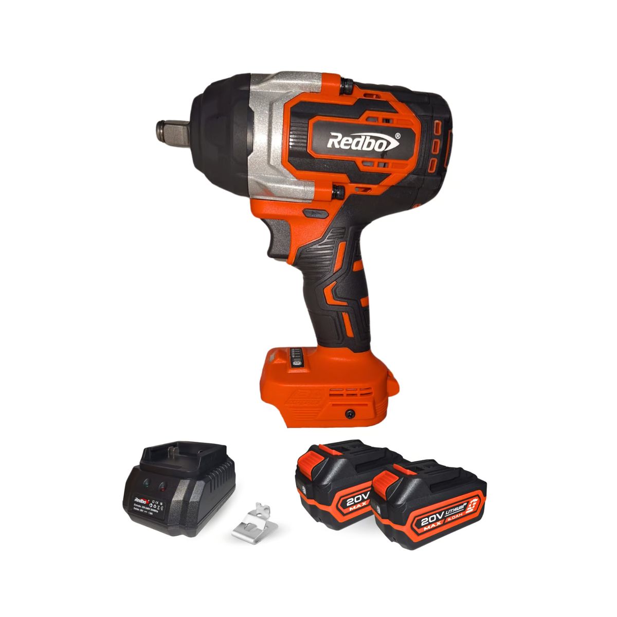 REDBO - REDBO LLAVE IMPACTO RB-20/880PBL 20V 880NM CON 2 BATERIAS 4AH
