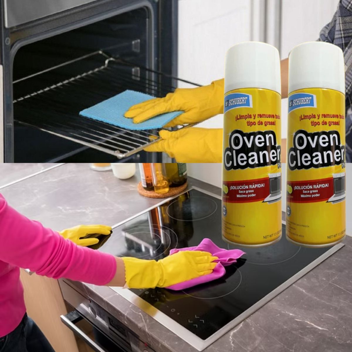 GENERICO - LIMPIADOR QUITA GRASA OVEN CLEANER - PACK 2 UNIDADES