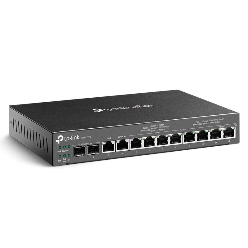 TP LINK - TP-LINK ER7212PC Router PoE 8 Puertos 2SFP VPN Gigabit Omada