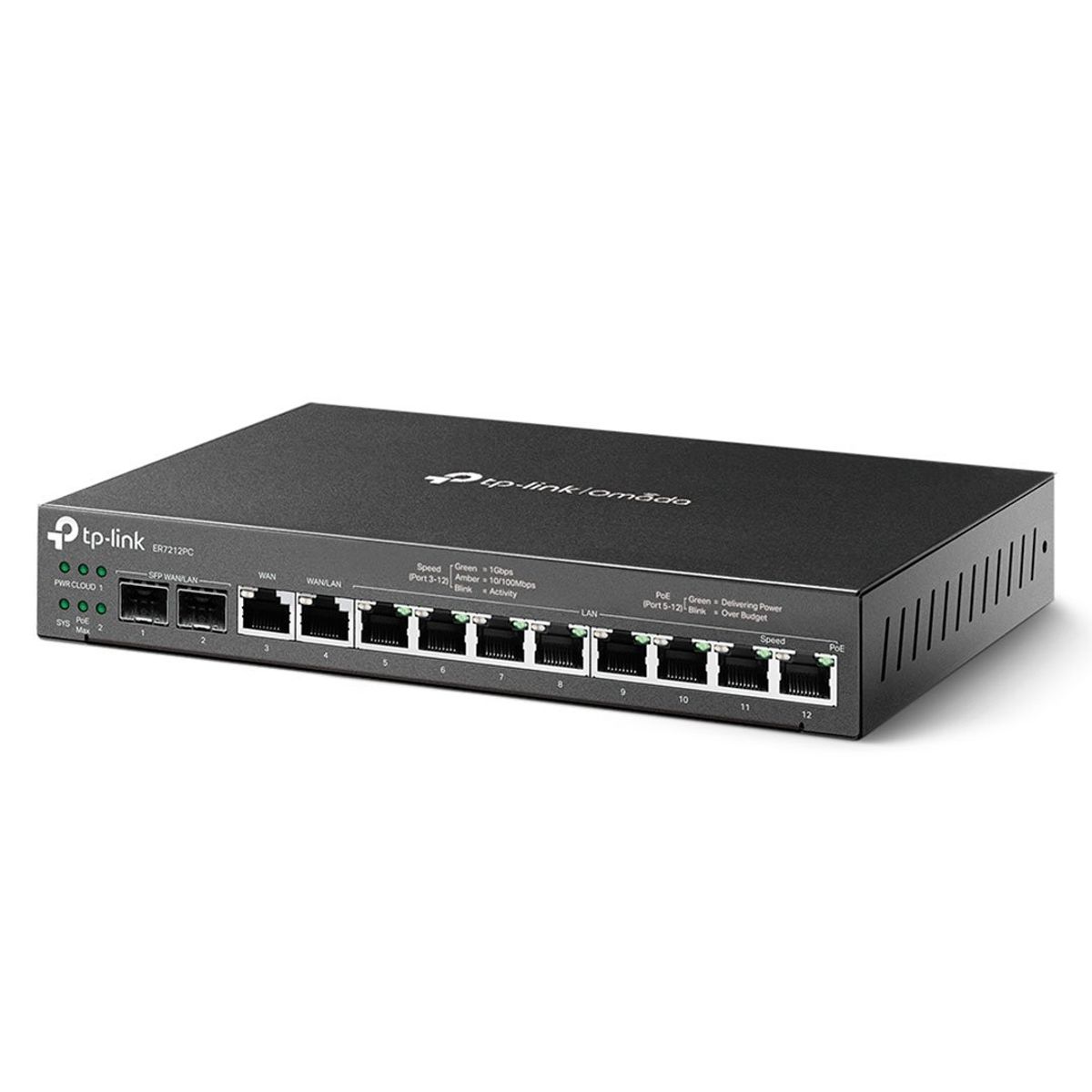 TP LINK - TP-LINK ER7212PC Router PoE 8 Puertos 2SFP VPN Gigabit Omada