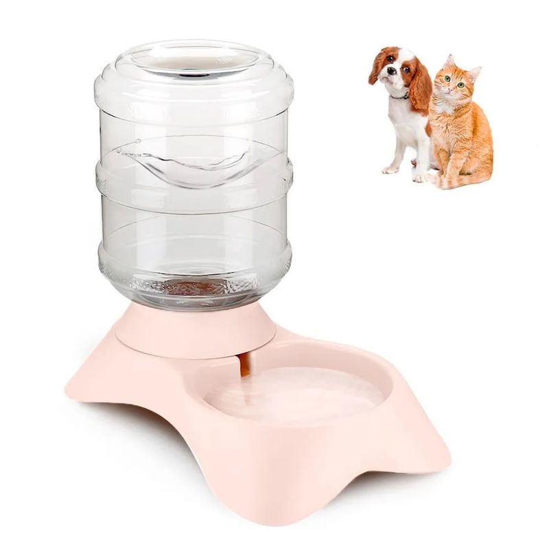 GENERICO - Dispensador de agua para mascota MA - Rosado