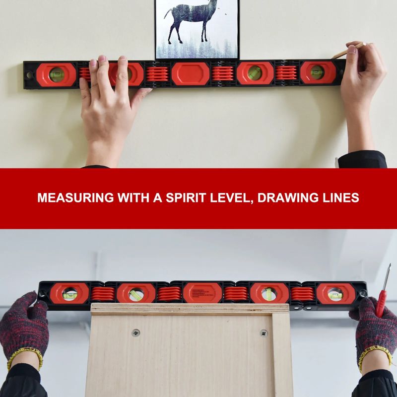 GENERICO - Nivel De Mano (burbuja) Plegable, 60 Cm, Profesional