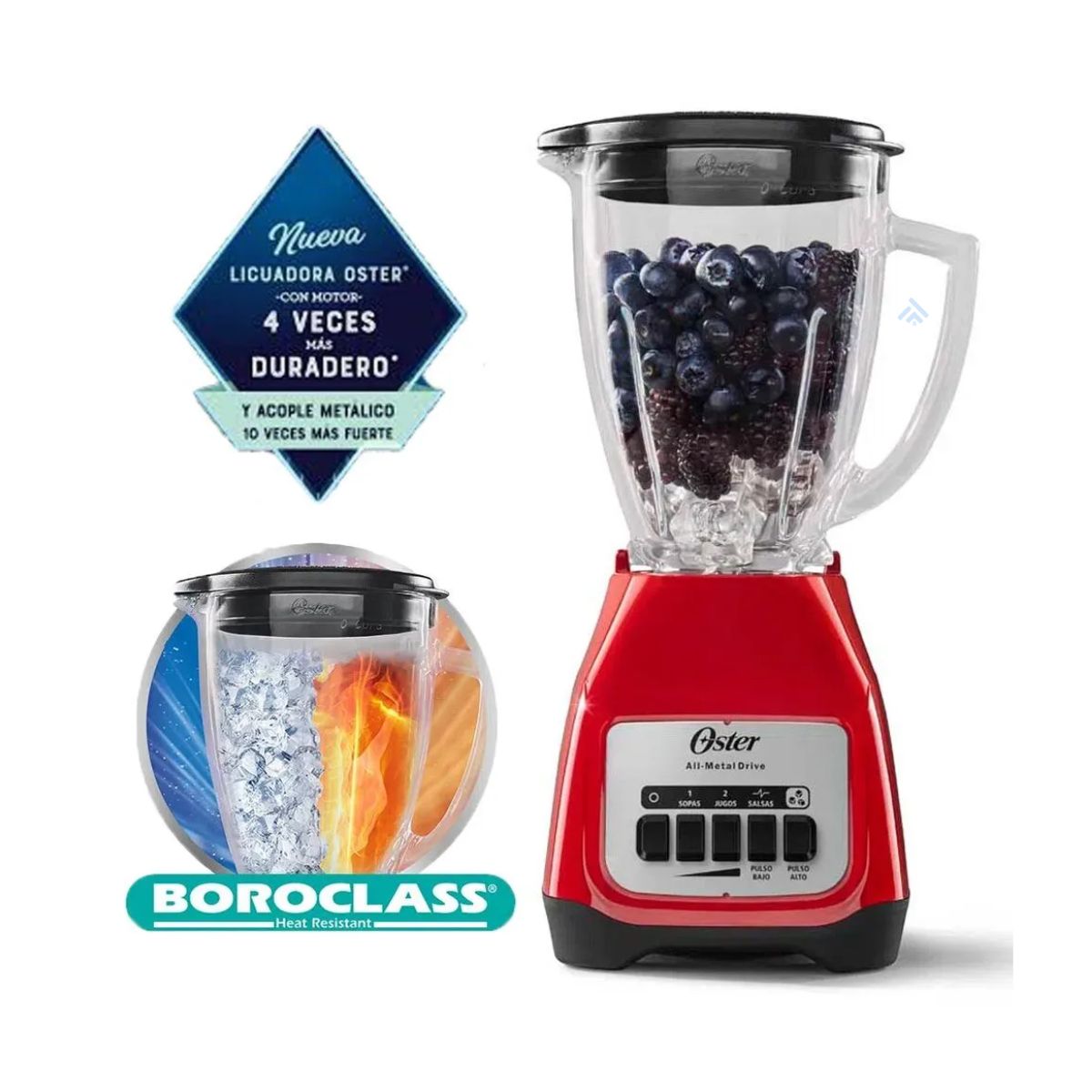 OSTER - Combo Oster licuadora BLSTKAGRPB y Olla ARROCERA