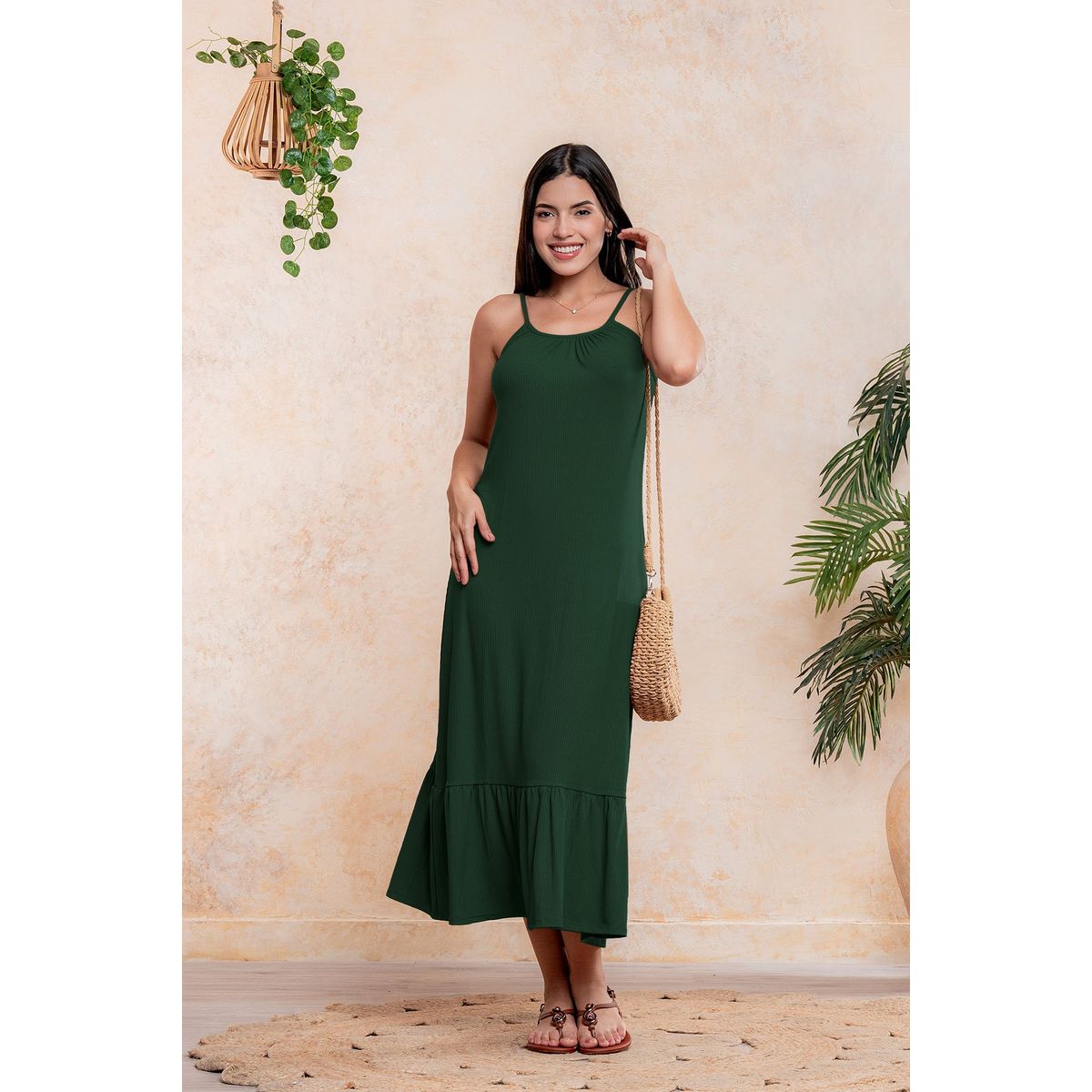 ARMA TU LOOK - VESTIDO SUMMER LARGO DE ALGODON BABY RIB ARMA TU LOOK