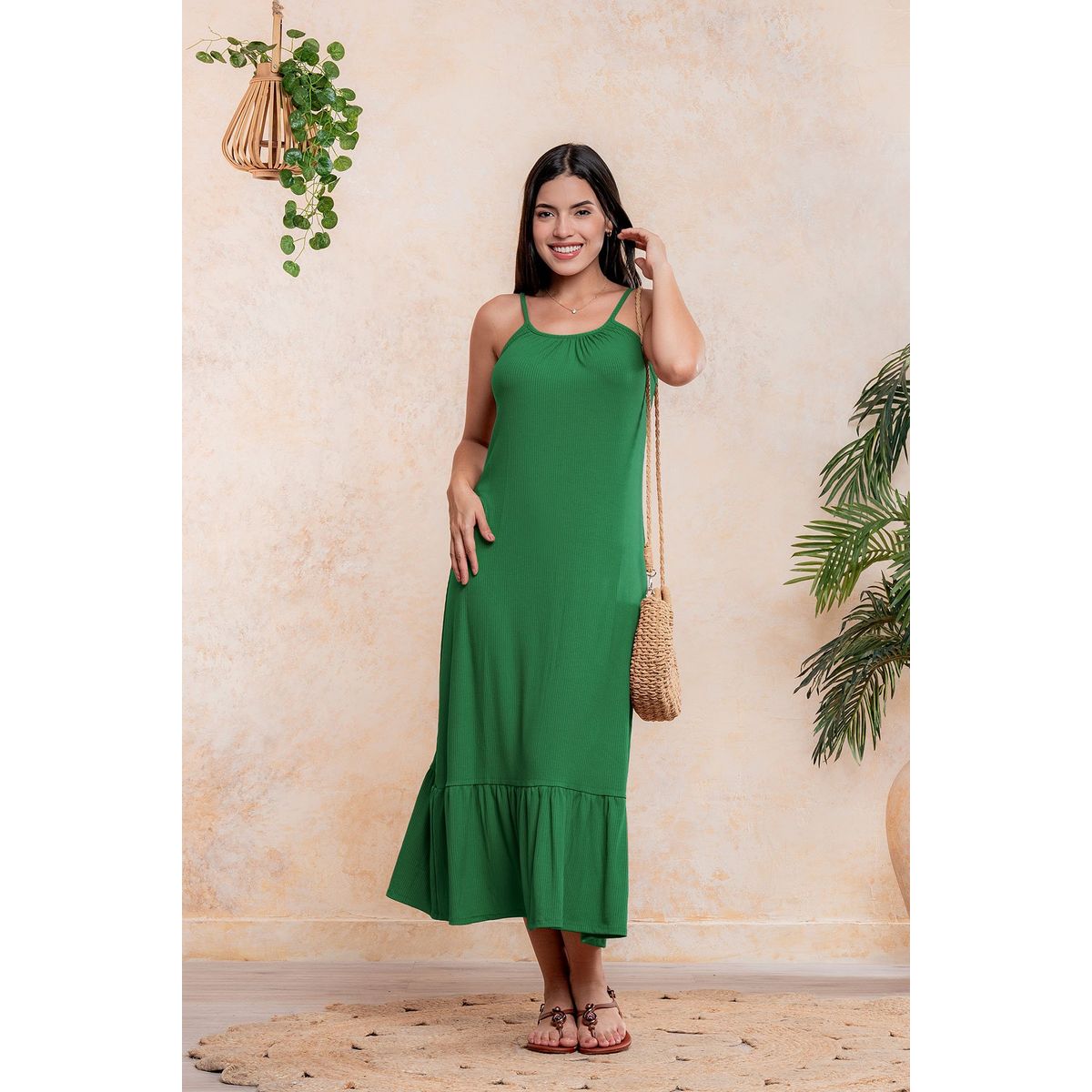 ARMA TU LOOK - VESTIDO SUMMER LARGO DE ALGODON BABY RIB ARMA TU LOOK