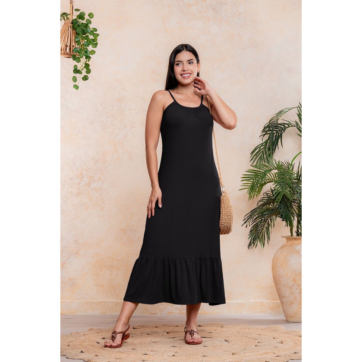 ARMA TU LOOK - VESTIDO SUMMER LARGO DE ALGODON BABY RIB ARMA TU LOOK