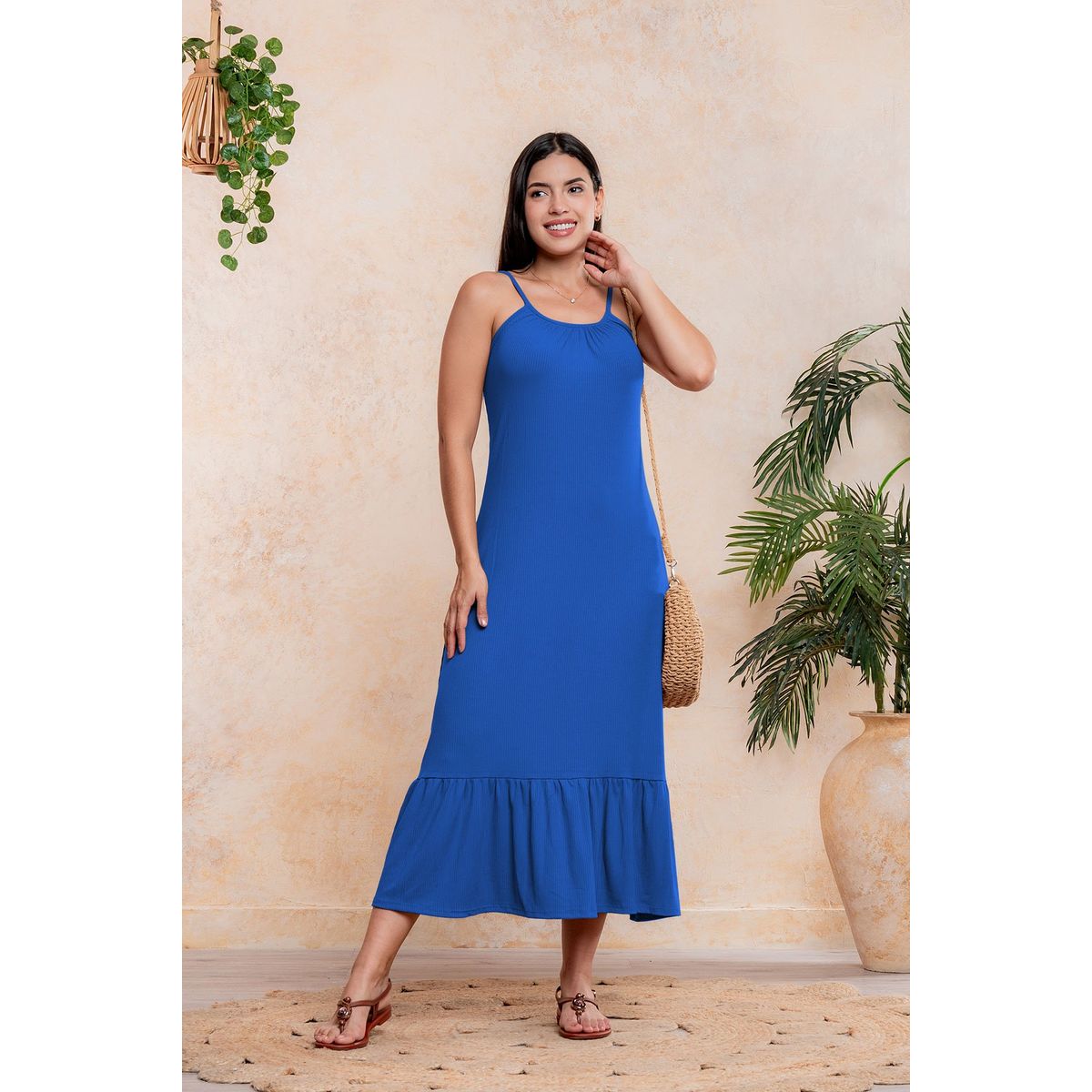 ARMA TU LOOK - VESTIDO SUMMER LARGO DE ALGODON BABY RIB ARMA TU LOOK