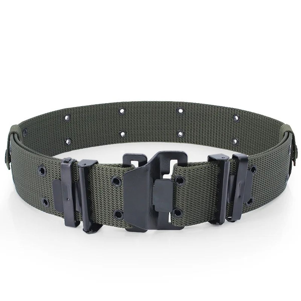 GENERICO - Correa Cinturón táctico Verde ajustable 110cm - 130cm