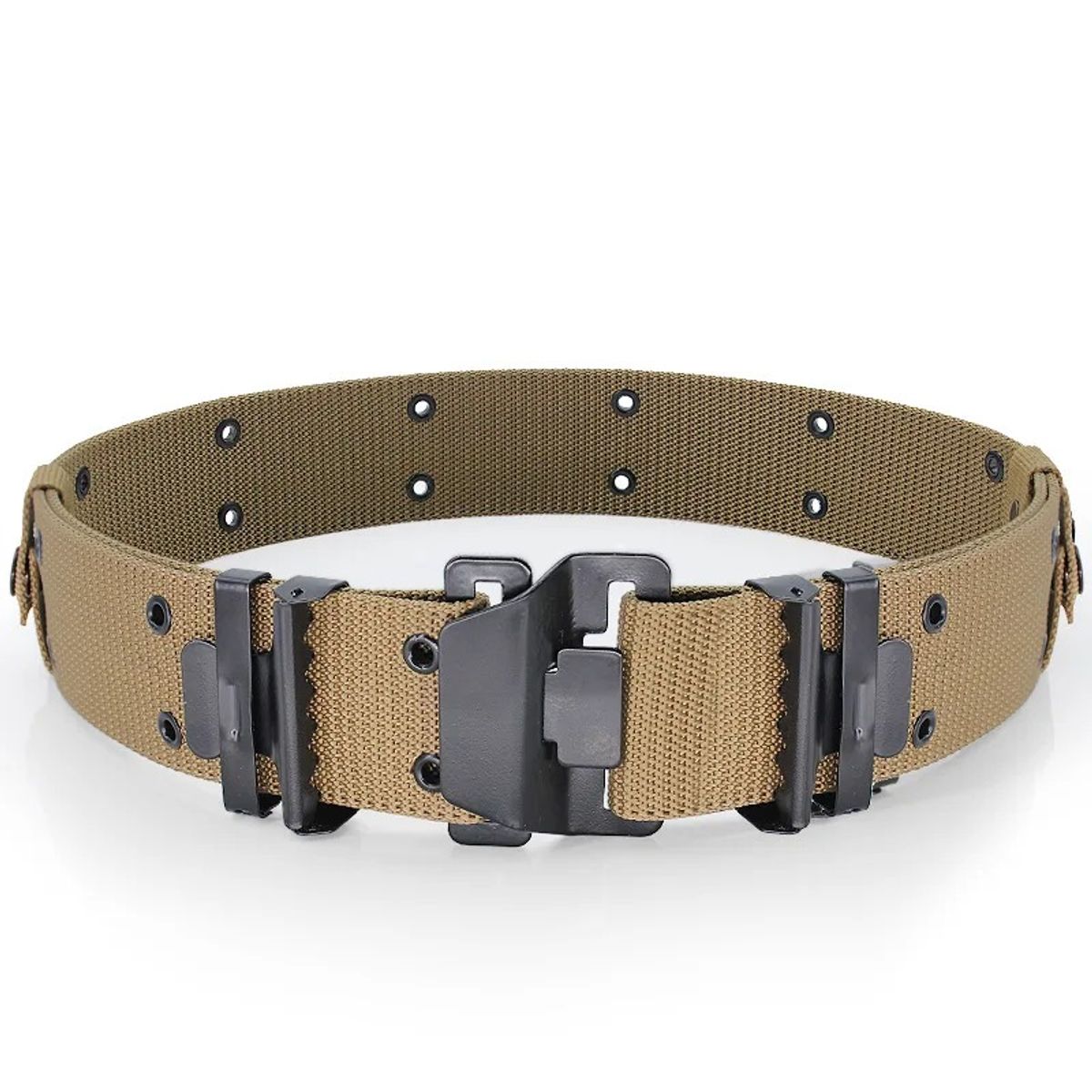 GENERICO - Correa Cinturón Beige táctico ajustable 110cm-130cm