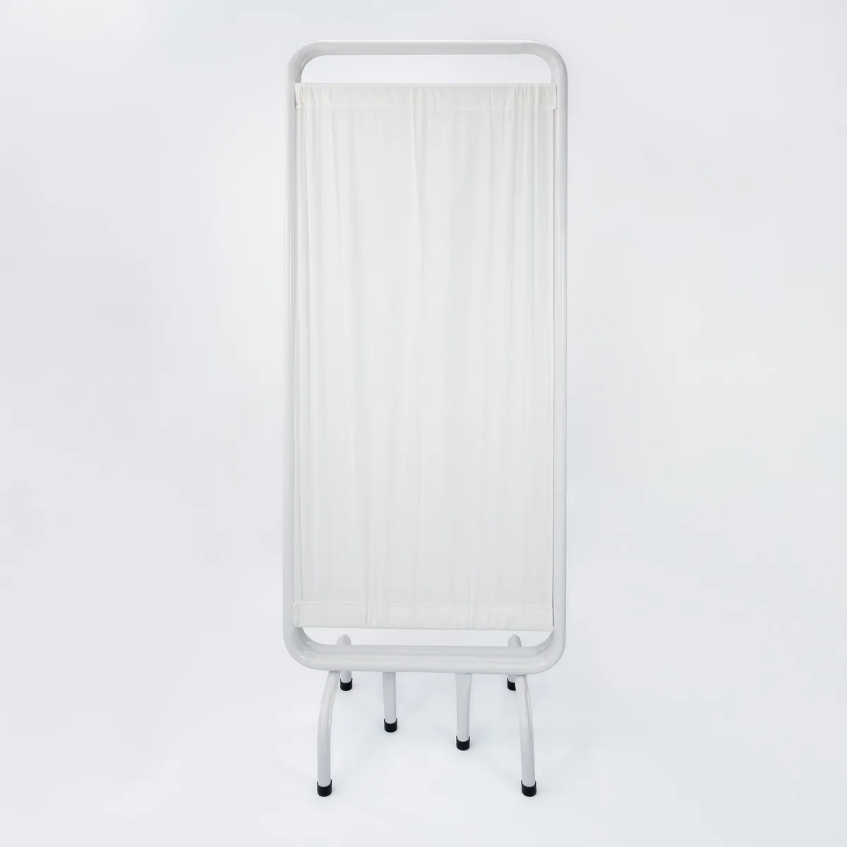 GENERICO - Biombo Metálico Blanco De Tres Cuerpos