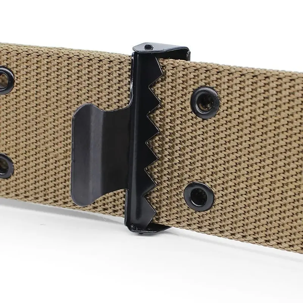 GENERICO - Correa Cinturón táctico ajustable Beige 110cm-130cm