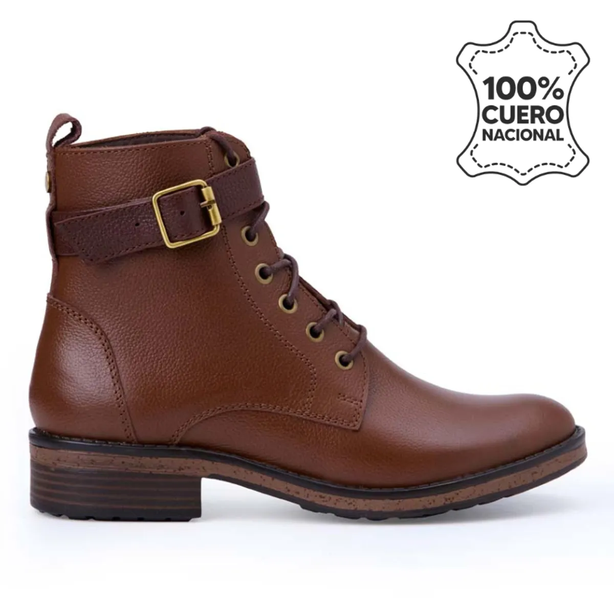 VIALE - Botín Derby Casual RUSSO-2504 Marrón Viale Cuero