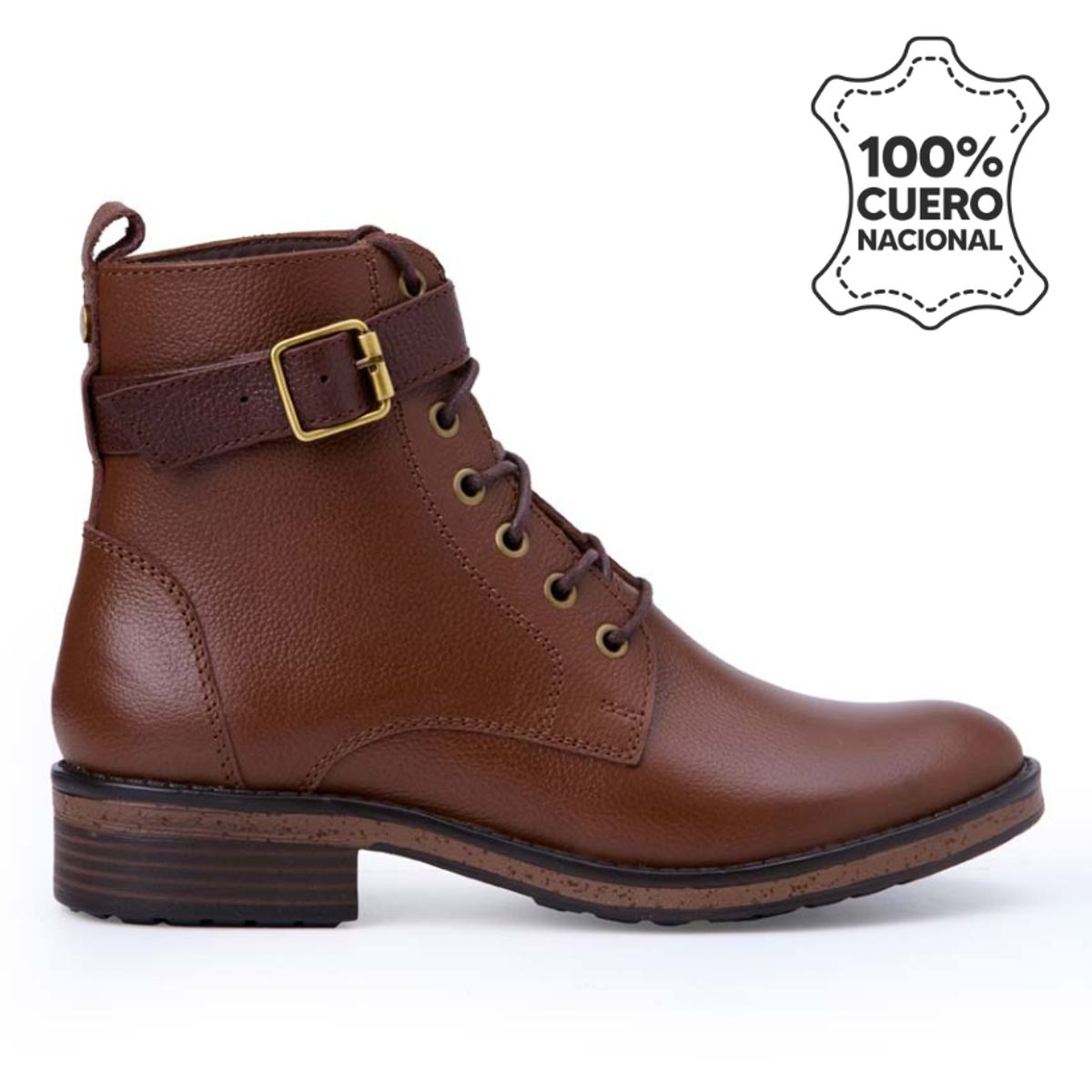 VIALE - Botín Derby Casual RUSSO-2504 Marrón Viale Cuero