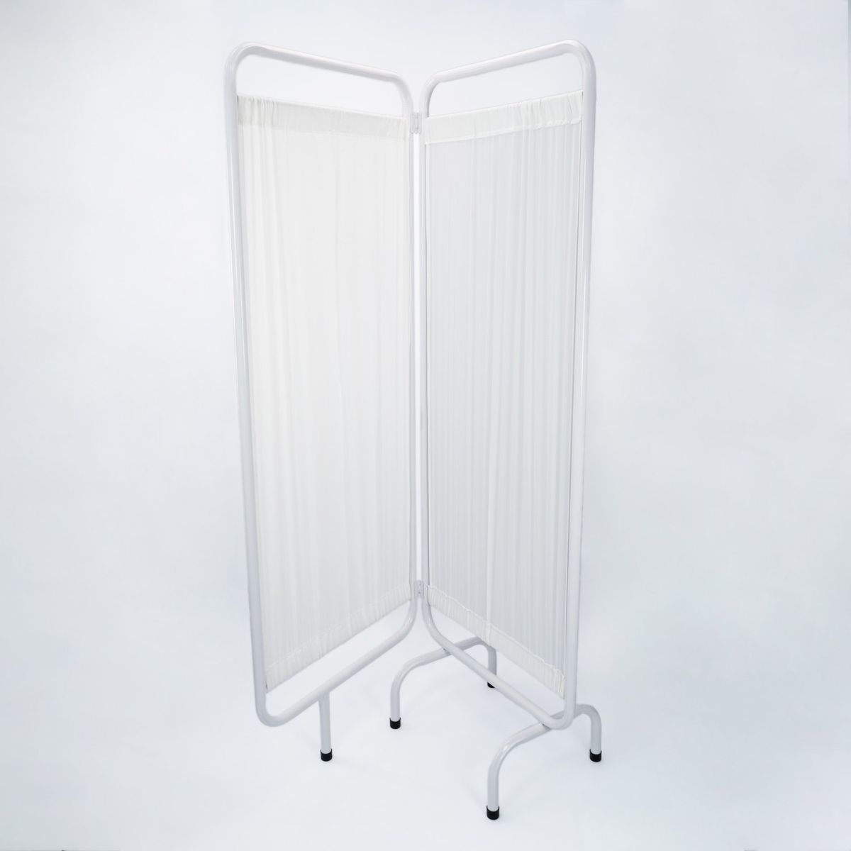 GENERICO - Biombo Metálico Blanco De Dos Cuerpos