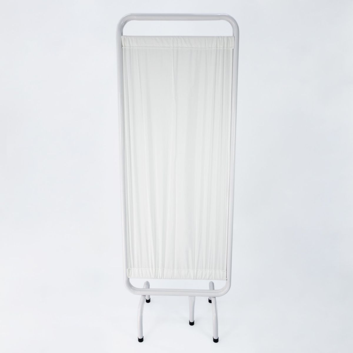 GENERICO - Biombo Metálico Blanco De Dos Cuerpos