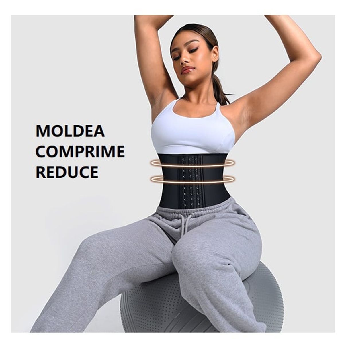 OEM - FAJA CINTURILLA MUJER MOLDEA COMPRIME GYM COLEGIO OFICINA EVENTO POST